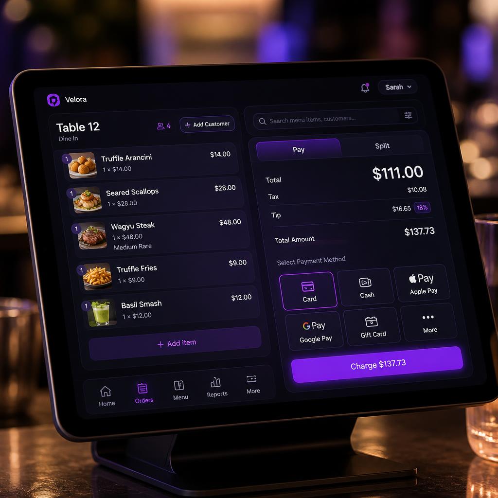 POS terminal interface