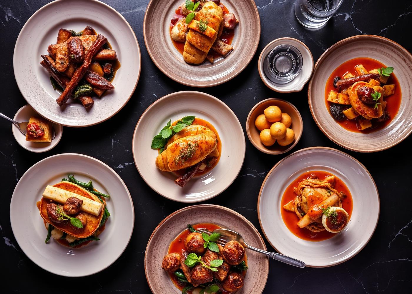 Restaurant food